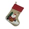Santa Jute Stocking 46cm