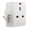 Oshtraco 3-Way Universal Adapter 13Amp OTC-937L White