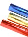 Party Time 40-Rolls Mix 6 Colors Gold, Red, Blue, Green, Purple, Pink Shiny Mylar Gift Wrap Roll, Modern Birthday Gift Wrapping- Great for Gift Bags, Gift Box, Baskets etc. 70cm x 200cm