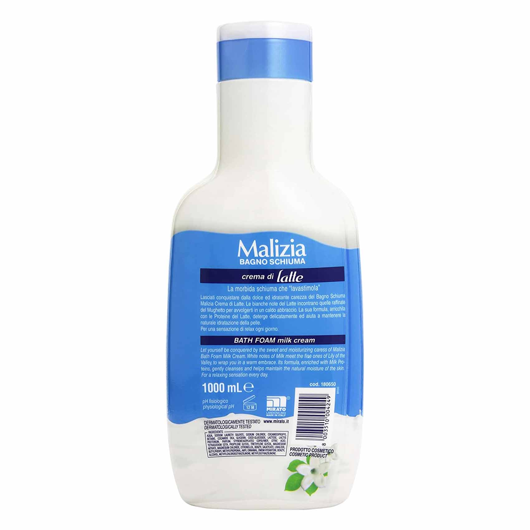 Malizia Shower Gel Milk Cream 1 Liter product thumbnail 2