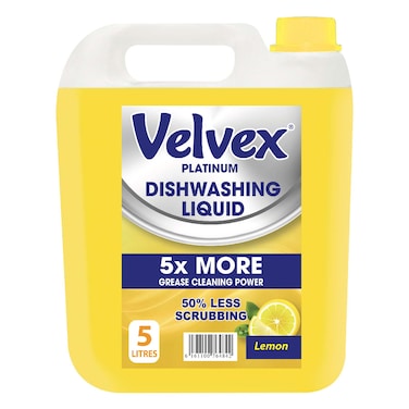 Velvex Dishwashing Liquid Lemon 5L