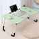 LINGWEI Laptop Table Laptop Desk Lap Tray Computer Desk Study Table Foldable Portable Laptop Bed Table Reading Table computer desk laptop desk Green