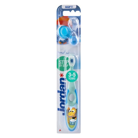 Buy Jordan Step By Step Toothbrush 3-5 Years Multicolour in UAE