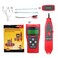 Generic-Multi-functional LCD Network Cable Tester High Precision Line Finder Coaxial Line Tester RJ11 RJ45 Wire Length Finder with 1 Remote Adapter