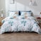 Luna Home King size 6 pieces, bedding set, leaves design pearl white color, bedding set.