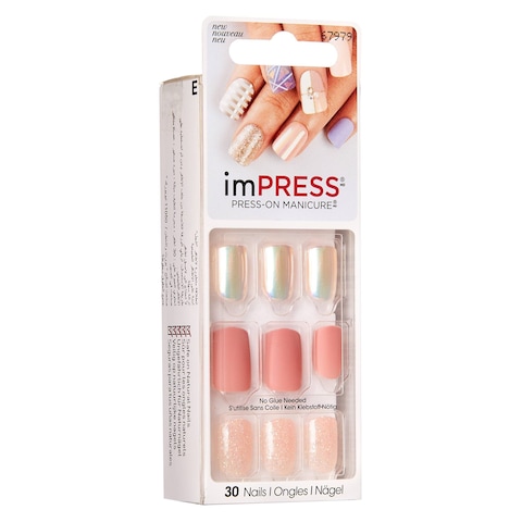 imPress Press-On Unexpected Artificial Nails - Multi Colour, 30 Piece