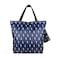 Sue's choice Reusable and Foldable Grocery Shopping Bags Waterproof Canvas, Large Durable Heavy Duty with Zipper for Travel Gym Backpack Weekender Overnight Bag