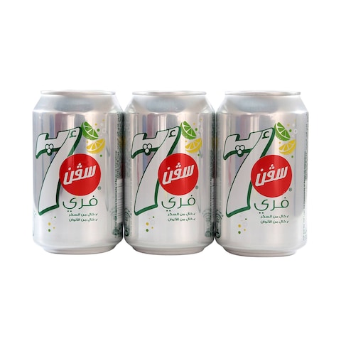 7Up Diet Soft Drink Can 330ml&times;6