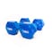 Harley Fitness Vinyl Dumbbells - Color-Coded Hand Weights for Home Workouts - Durable and Comfortable Grip. (7, Kilograms)