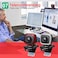 HXSJ A849 USB Web Camera 480P Computer Camera Manual Focus Webcam with Sound-absorbing Microphone for PC Laptop (Black)
