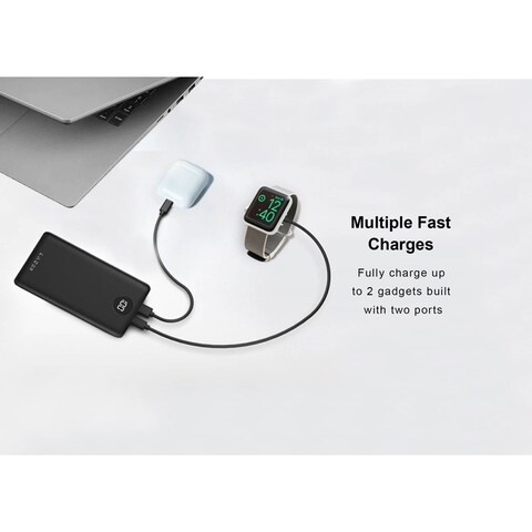 Lazor Vogue Power Bank 20000mAh Black