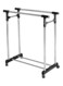 Generic Portable Clothes Rack Hanger Silver/Black Medium