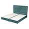 In House Granada Velvet Bed Frame - Single - 200x100 cm - Turquoise