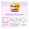 3M Post-it Super Sticky Notes 654-SSMPDQ Assorted 3x3inch 76x76mm 90 Sheets 6 PCS