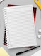 Lowha Spiral Notebook With 60 Sheets And Hard Paper Covers With Swirl Halftone Red Design, For Jotting Notes And Reminders, For Work, University, School