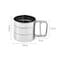 DEO KING Stainless Steel Cup-type Semi-automatic Flour Sieve 15*9.3*9.3cm