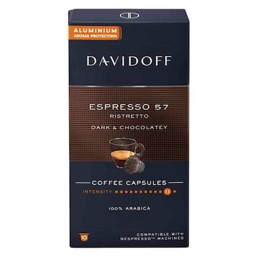 Davidoff Espresso 57 Intensity 10 Restretto Coffee Capsules 55g