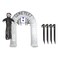 Halloween LED Light-Up Inflatable Cemetery Arch 2.4m 977191