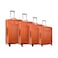 PARA JOHN 4 Pcs Travel Luggage Suitcase Trolley Set -  (16'' 20'' 24'' 28'')ORANGE