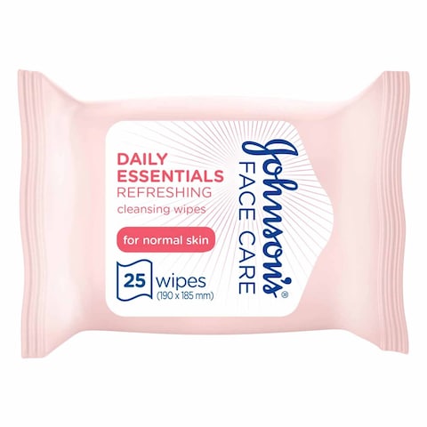 Johnsons Refreshing Facial Wipes 25 Count