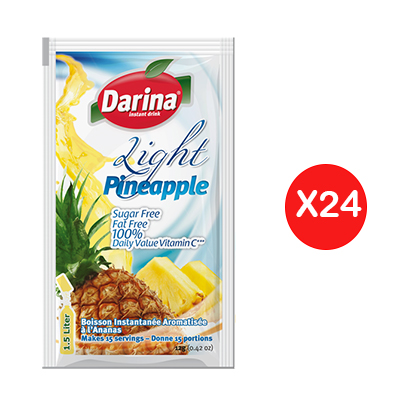 Darina Instant Powder Drink Pineapple Light 12GR X24