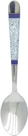 Rk - Tea Spoon 6Pcs Set - Blue D&eacute;cor 15 Cm-Rk0081