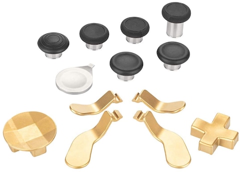 Venom Customisation kit for Xbox One Elite Series 2 Controller Replacement Part Custom Accessory Kit - Gold