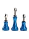 Sunshine - 3-Way Mount For GoPro Hero 6/5/4/3 Plus/3/2/1 7inch Blue/Silver
