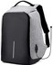 Generic Anti Theft Grey Laptop Backpack With USB Charge Waterproof Bag