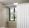 Rubik Shower Curtain Rod Adjustable 70-120cm, White Thick &amp; Extendable Telescopic Length Tension Bar Painted Surface No Drill Type for Bathroom Shower Bathtub Cabinet (70 x 120 cm, White)