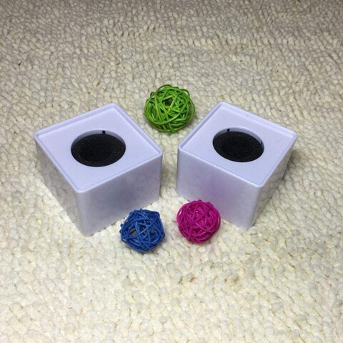 DMK Power Coopic White Abs Injection Molding Interview Mic Microphone Logo Flag Station (2 Pcs)