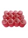 12-Hairdressing Curlers Diy Hair Salon Tool Red 50g