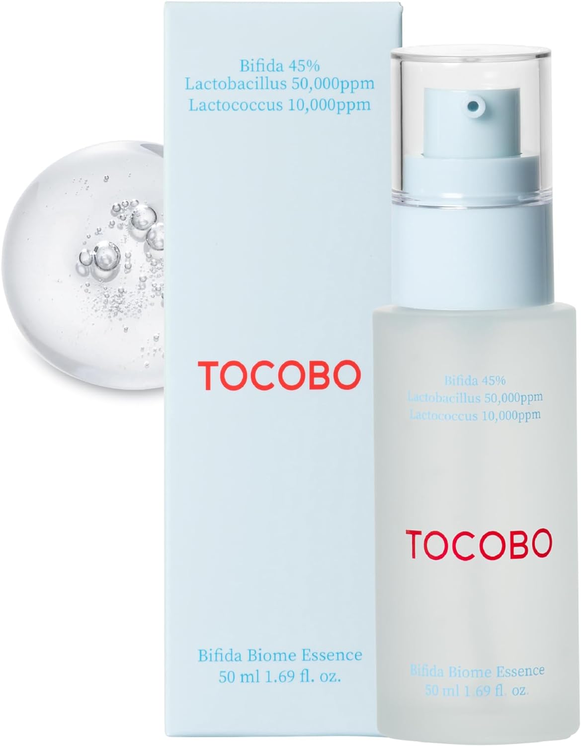 Tocobo Bifida Biome Essence, All In One, Skin Repair Serum, Skin Barrier Essence, Natural Ingredients, Vegan Essence, Cruelty Free, Korean Vegan Essence, 1.69 Fl Oz/50ml