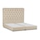 In House Lujin Linen Bed Frame - Queen - 200x160cm - Light Beige