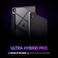 Spigen Ultra Hybrid Pro designed for iPad Pro 13 inch case cover (2024) M4 with Clear Transparent Back and Pencil Holder - Black