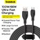 Baseus 100W USB A To USB C Charger Cable,(1.2M) 6A PD Fast Charging Data Cable Type C Cable For iPhone 15/15 Plus/15 Pro Max/MacBook Pro Samsung S22/21/20/Note20 And All Type-C Mobile Phone Black