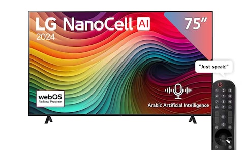 LG 75-inch NanoCell AI 4K UHD Smart TV - 75NANO80T6A