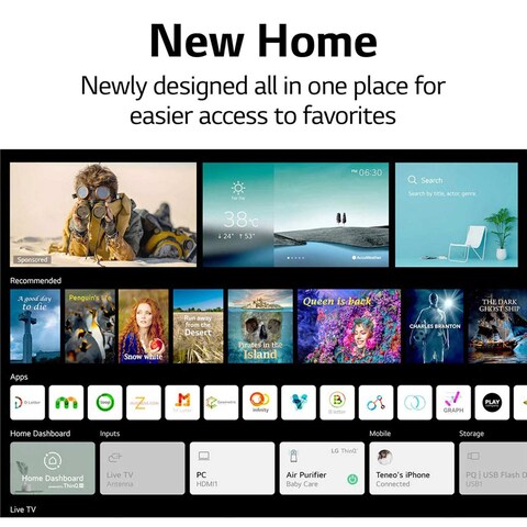 LG 55-inch 4K UHD NanoCell Smart TV with WebOS - 55NANO75