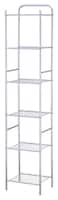 Zenments, 6 Tier Wire Shelf, Chrome, 32.5W x28D x157.5H cm, HTC-ZEN-260