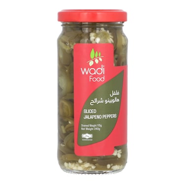 Wadi Food Sliced Jalapeno Peppers 240gm
