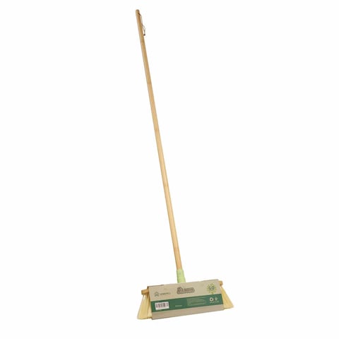 Home Pro Go Green Bamboo Broom Multicolour