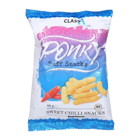 Ponky Sweet Chili Puff Snacks - 60 gram
