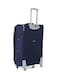 Senator Soft Shell Medium Checked Luggage Trolley For Unisex Ultra Lightweight Expandable Suitcase With 4 Wheels LL003 Navy Blue
