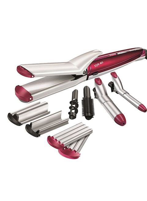 BaByliss - Hair Style Curling Iron Set Red/Grey/Black