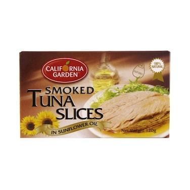 California Garden Smoked Tuna Slices In Sunflower Oil - 120g