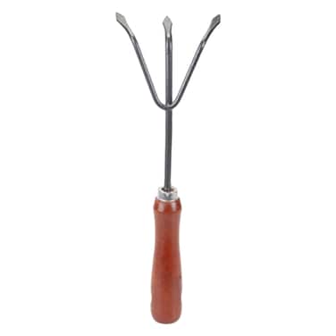 Pms Garden Hand Rake Wood Handle With Hang Tag 951021