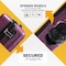 STARGOLD ABS+PC Spinner Wheels Trolley Single Luggage Number Lock Smart Carry On Suitcase 20 Inches