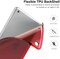 Moko Case Fit New iPad 8th Generation 10.2&quot; 2020 / 7th Gen 2019, 10.2 With Stand, Soft TPU Translucent Frosted Back Cover Slim Smart Shell For Inch, Auto Wake/Sleep, Red