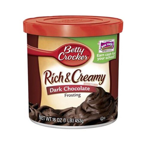 Betty Crocker Frosting Rich &amp; Creamy Chocolate Dark 454GR