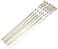 Stainless Steel Skewers for Grilling, Flat Pin Kabob Skewers for Grilling for Camping Picnic  (6pcs) 54cm long
